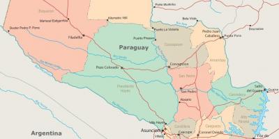 Paraguay asuncion kaart