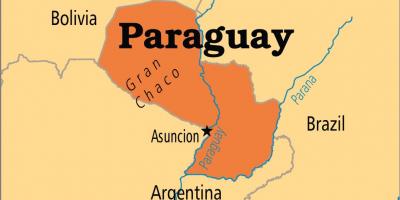 Kapitali Paraguay kaart